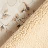 Stretchvelours mit Sherpa-Abseite zarte Blumen | Katia Fabrics – natur,  thumbnail number 5