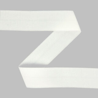 Elastisches Einfassband (Falzgummi), matt - wollweiss, 