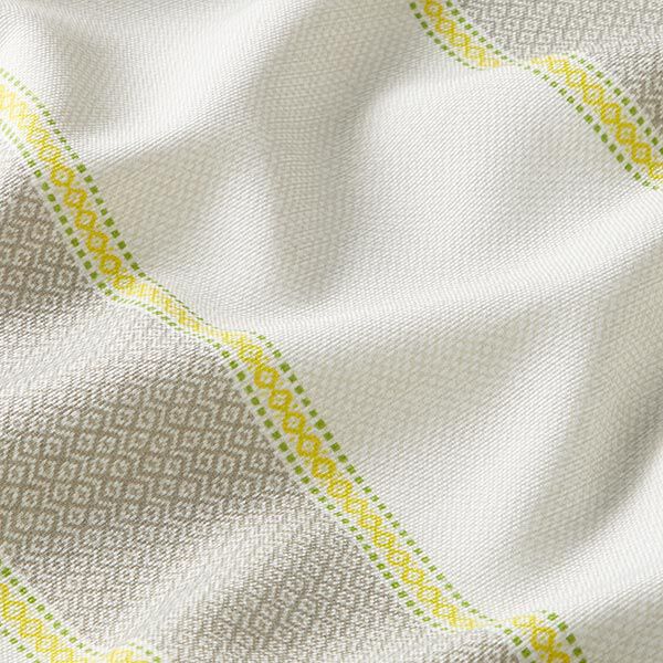 Outdoorstoff Canvas Streifen – grau/gelb, image number 2