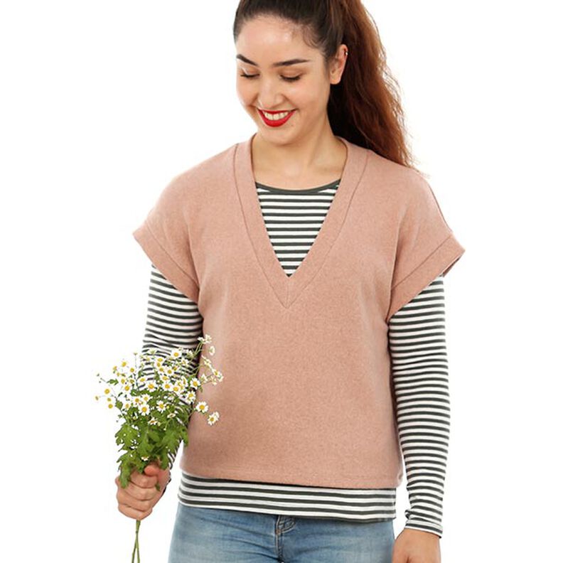 FRAU ULLI kurzer Pullunder mit V-Ausschnitt | Studio Schnittreif | XS-XXL,  image number 7