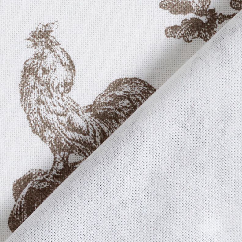 Dekostoff Halbpanama fröhliche Tänzer 280 cm – taupe/weiss,  image number 4