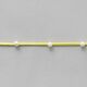 Kunstlederband mit Perlen [ 3 mm ] – gelb,  thumbnail number 2