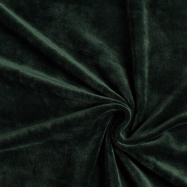 Stretchsamt Nicki – dunkelgrün | Reststück 100cm