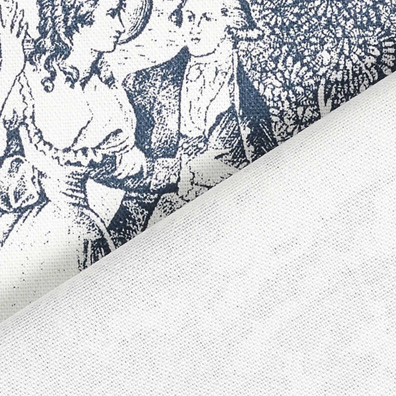 Dekostoff Halbpanama Toile de Jour – marineblau/wollweiss,  image number 5