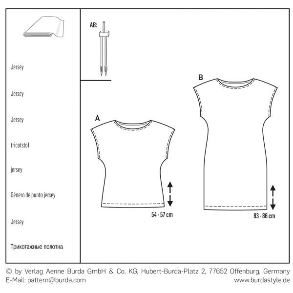 Top / Kleid | Burda 6540 | 32-46,  image number 6