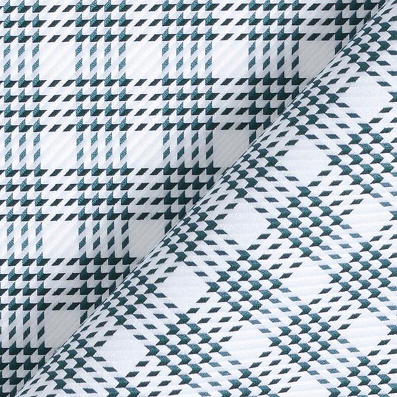 Blusenstoff Pepitakaro – weiss/anthrazit,  image number 4