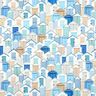 Outdoorstoff Canvas Strandhäuser – blau/weiss,  thumbnail number 1