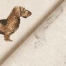 Dekostoff Halbpanama Dackel – natur,  thumbnail number 4