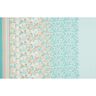 Viskose Voile Paisley Blumen Borderdesign – blau,  thumbnail number 1