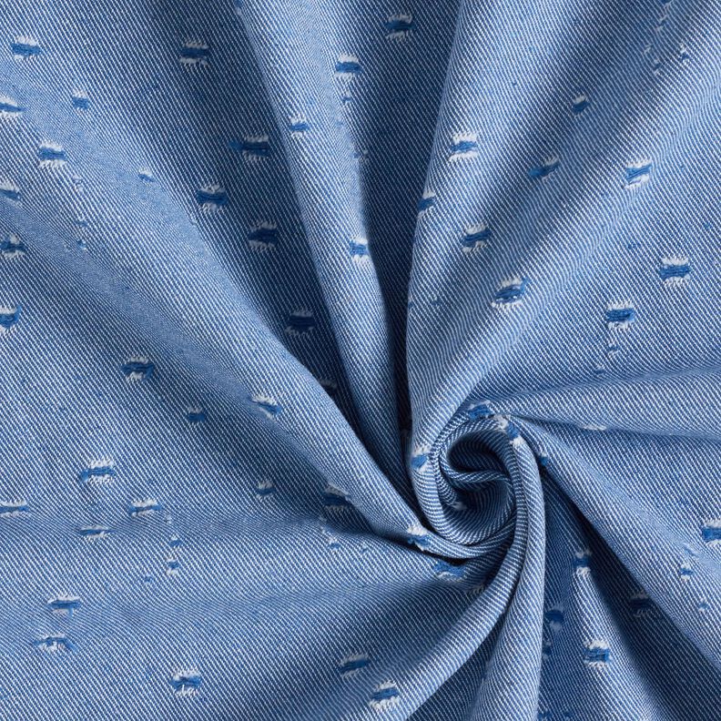 Denim Baumwoll-Mix Destroyed Look – königsblau,  image number 1
