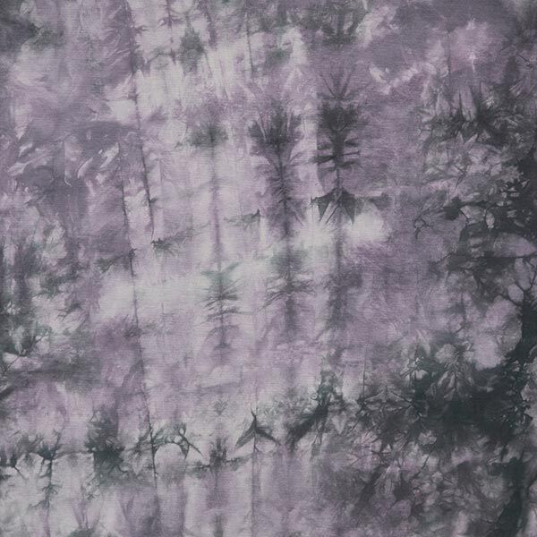 French Terry Sommersweat Batik – grau | Reststück 50cm