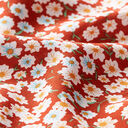 Viskosestoff Blümchen – rotorange, 