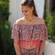 FRINGE ME Leo Pink – wollweiss/pink | Albstoffe | Hamburger Liebe,  thumbnail number 8