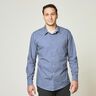Baumwollstoff Streifen – jeansblau/weiss,  thumbnail number 5