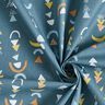 Baumwollstoff Cretonne abstrakte Formen – blaugrau,  thumbnail number 3