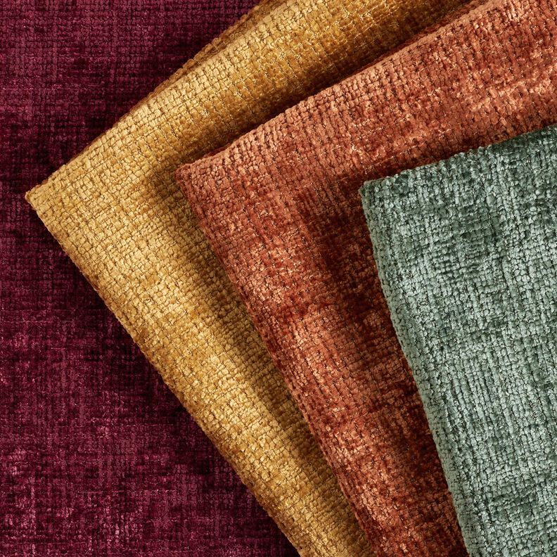 Polsterstoff Chenille Uni – bronze,  image number 4