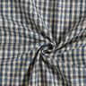 Mantelstoff Woll-Mix kleines Karo – beige/blau,  thumbnail number 4