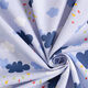Dekostoff Baumwollköper bunter Regen – blau,  thumbnail number 3