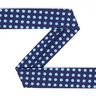 Schrägband Pünktchen (20 mm) 3 – navy,  thumbnail number 1