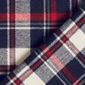 Baumwollflanell Karo – schwarzblau/karminrot,  thumbnail number 4