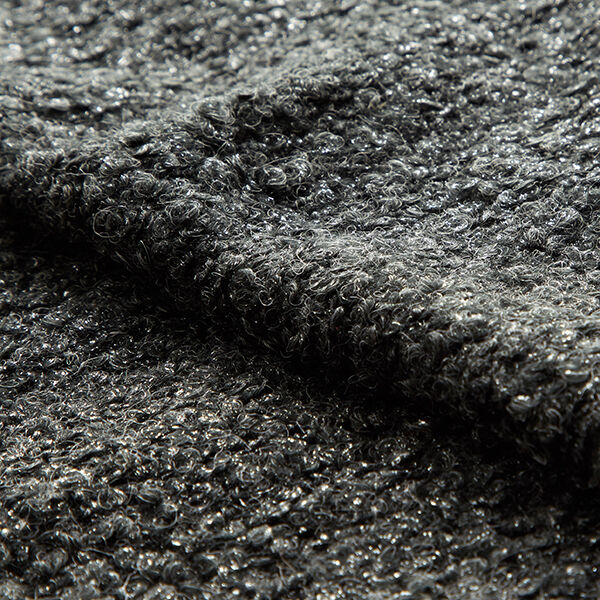 Bouclé Silber Schimmer – anthrazit/silber, image number 4