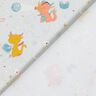 Baumwollpopeline Drachen im Weltall – babyblau,  thumbnail number 4