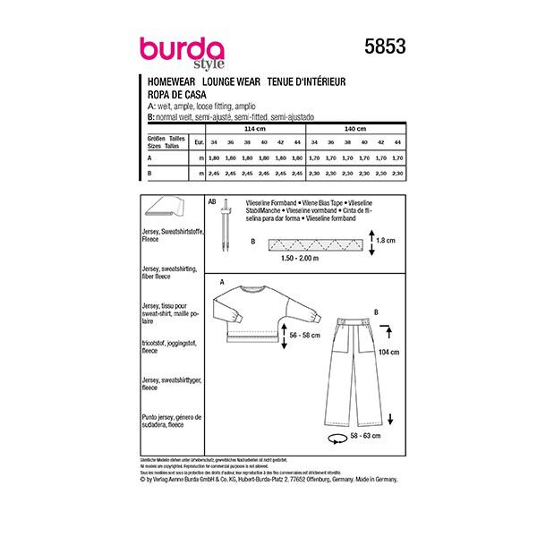 Homewear | Burda 5853 | 34-44,  image number 9