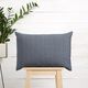 Dekostoff Gitter-Karo recycelt – blaugrau,  thumbnail number 6