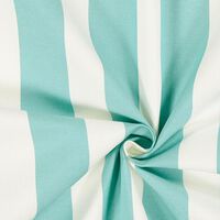 Outdoorstoff Acrisol Listado – wollweiss/türkis