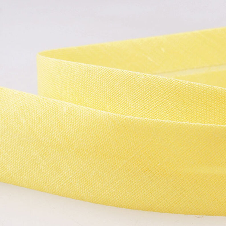 Schrägband Polycotton [20 mm] – gelb,  image number 2