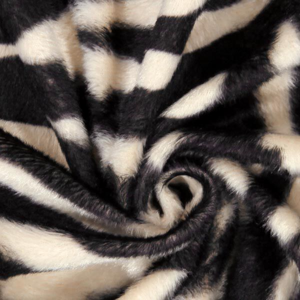 Tierfellimitat Zebra – creme/schwarz,  image number 2