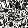 Viskosejersey abstrakte Blumen – schwarz/elfenbein,  thumbnail number 3