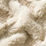 Kunstfell Bouclé Stoff Rauten – sand/natur,  thumbnail number 2