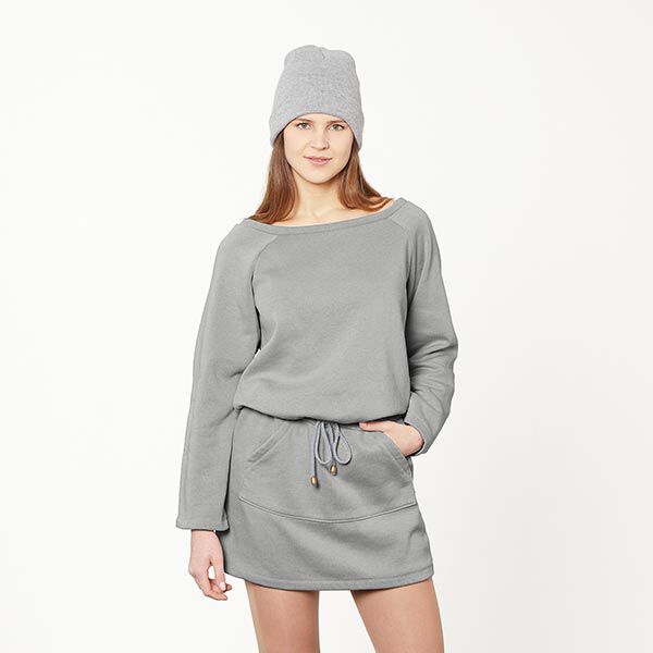 GOTS French Terry Sommersweat | Tula – silbergrau