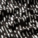 Viskosejersey Tropfenpunkte – schwarz/weiss, 