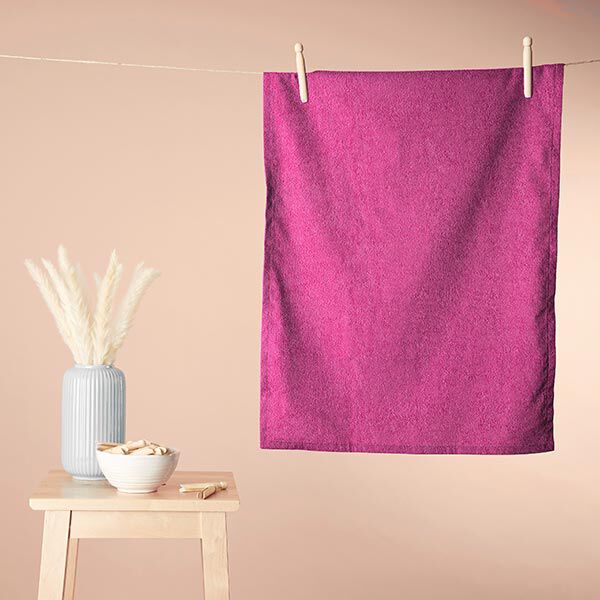 Frotteestoff – pink | Reststück 50cm