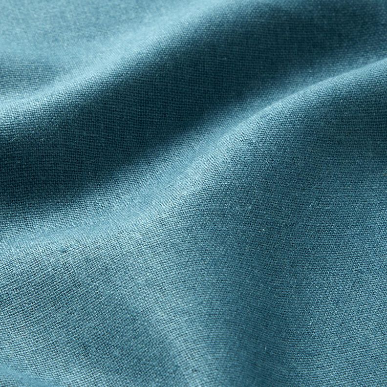 Reinleinen schwer Uni – ozeanblau,  image number 2