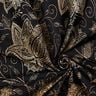 Baumwolljersey goldene Mandalablumen | Glitzerpüppi – schwarz/gold,  thumbnail number 3