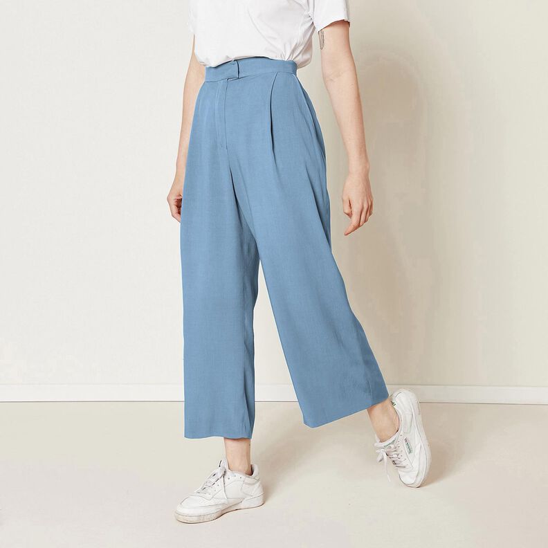 Leinenstoff Ramie-Mix medium &ndash; taubenblau,  image number 8