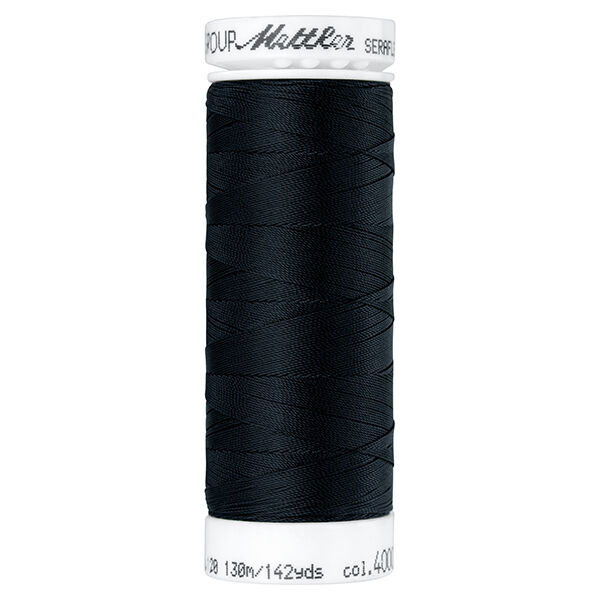 Seraflex Nähgarn für elastische Nähte (4000) | 130 m | Mettler – schwarz, image number 1