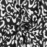 Viskosejersey abstraktes Leomuster – schwarz/weiss,  thumbnail number 4