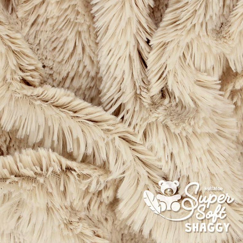 Zottelplüsch SHAGGY [1 M X 0,75 M | Flor: 20 MM] - hellbeige | Kullaloo,  image number 4