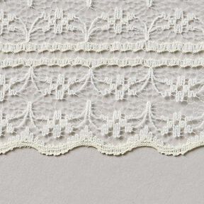Voile -Spitze Einfassband [48 mm] - wollweiss, 