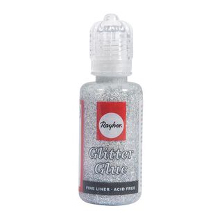 Glitter-Glue  Metallic [ 20 ml ] – silber, 