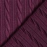 Strick Cloqué Zopfmuster – merlot,  thumbnail number 4