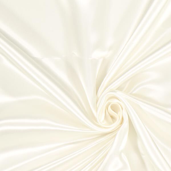 Duchesse Royal Futtersatin | Neva´viscon – wollweiss | Reststück 100cm