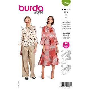 Bluse / Kleid | Burda 5884 | 34-44, 