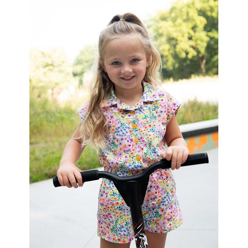 Baumwolljersey Blumenmeer Digitaldruck | Poppy Fabrics – elfenbein/bunt,  image number 6