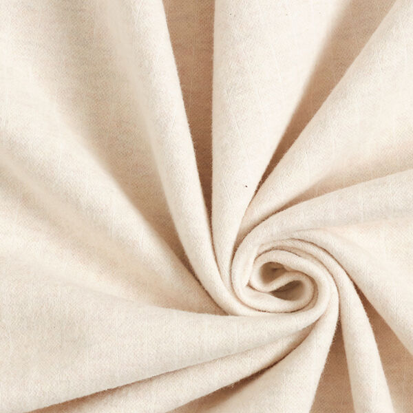 Strickjacquard aufgeraut Nadelstreifen – hellbeige | Reststück 50cm