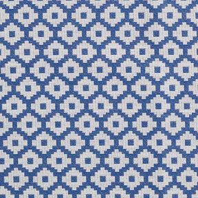 Outdoorstoff Jacquard Rauten – blau, 